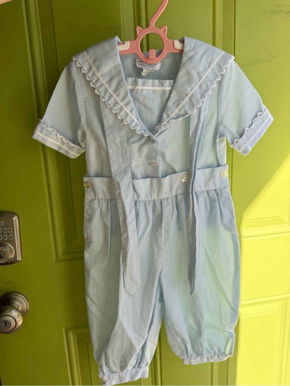 Light blue vintage salior style set